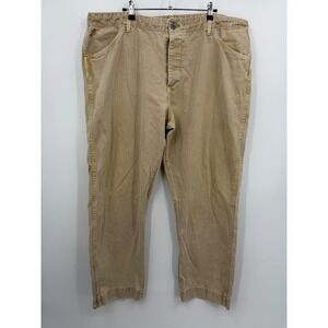 Birdwell Herringbone Twill Pants Mens 42 Tan Beach Britches California‎ Made